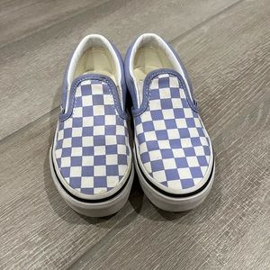 VANS Kids Lavender Checkerboard Slip-On 11.5 EUC